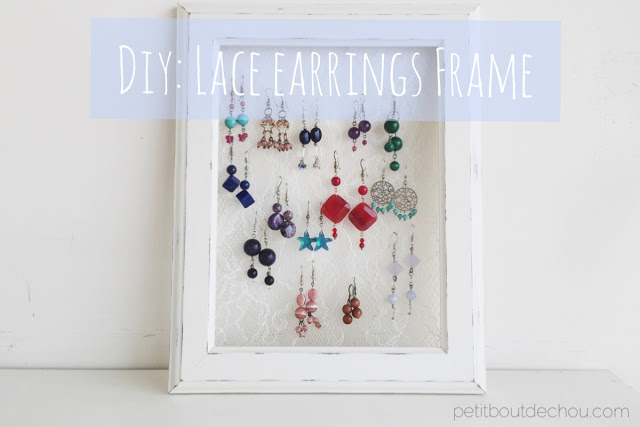 DIY Lace earrings frame