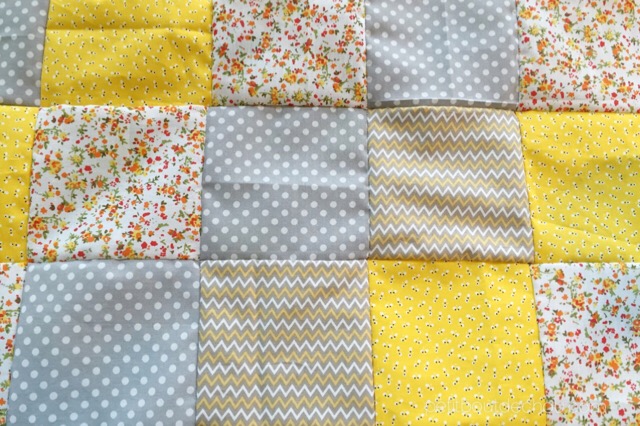 SUPER SOFT baby blanket fabric squares assembled