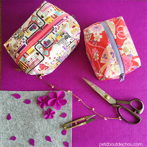 DIY CIRCLE POUCH BAG - 2 Sizes  How to Make a Cute Zipper Pouch