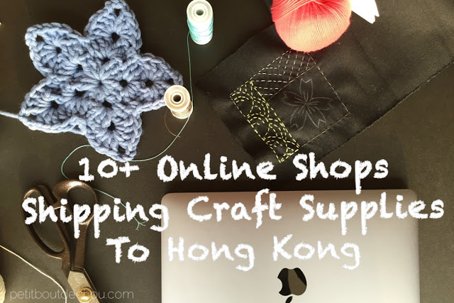 10 online shops for craft supplies shipping to Hong Kong