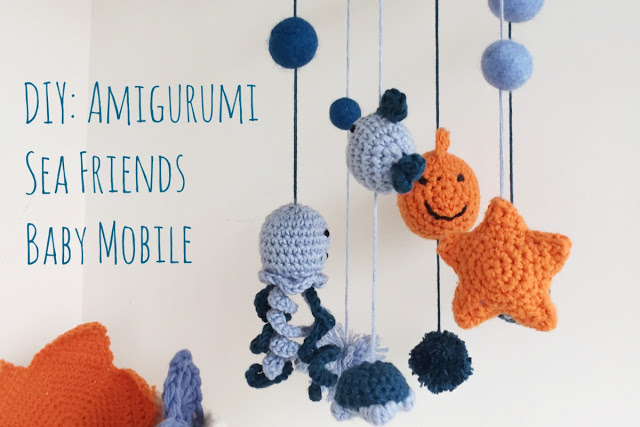 DIY amigurumi sea friends baby mobile