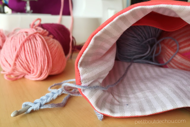 yarn holder bag crochet holder