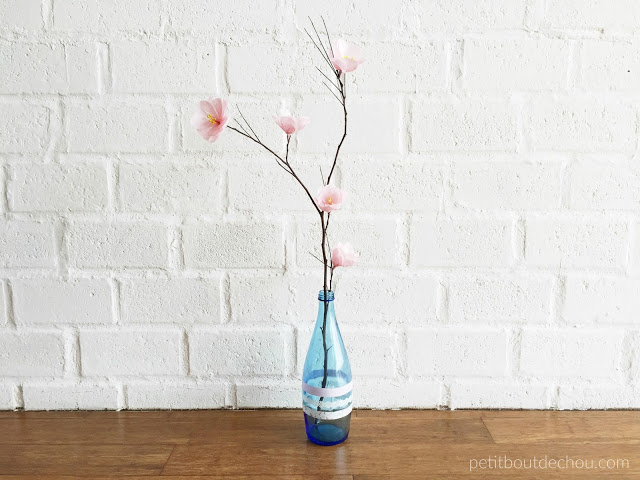 plum blossom branch in vase