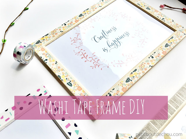 washi tape frame diy