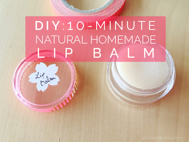 10-Minute Natural Homemade Lip Balm