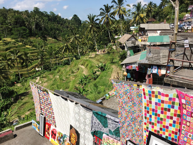 rice terraces and balinese crochet