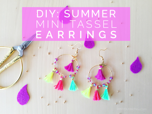 Summer Mini tassel earrings jewellery