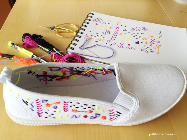 embroidery time custom summer shoes