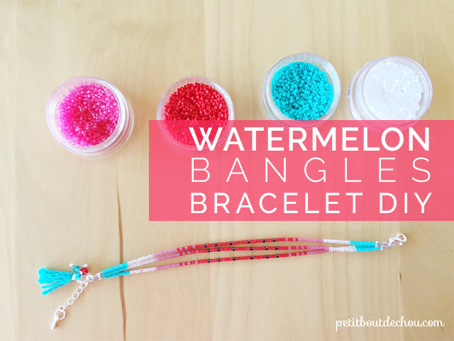 Watermelon bangles bracelet DIY