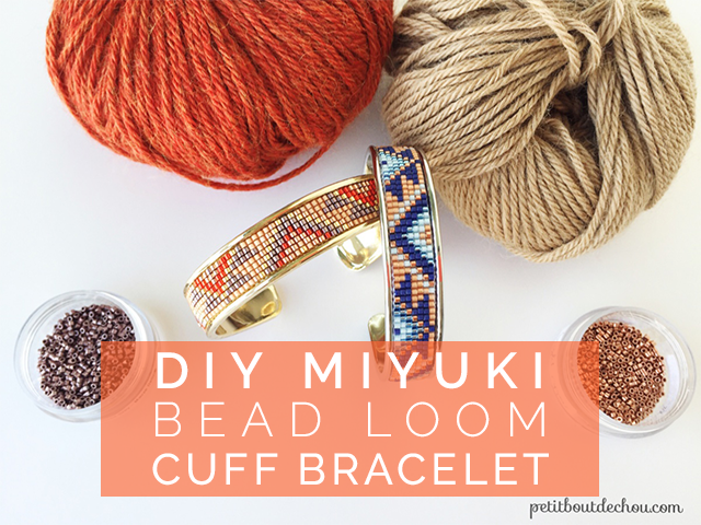 DIY miyuki bead loom cuff bracelet