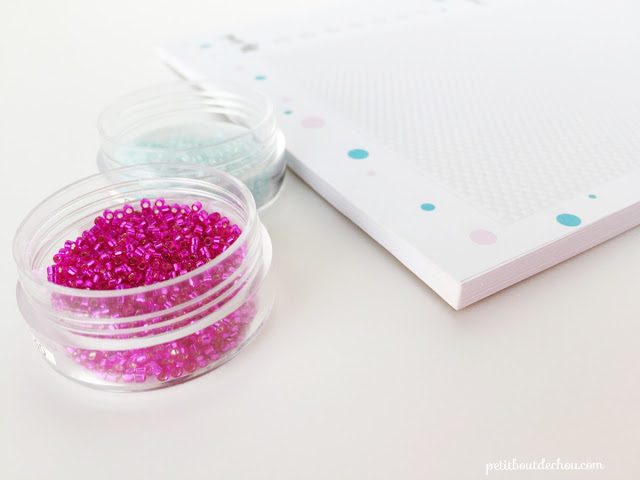 50 pages notepad beading pattern grids