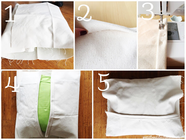 Cover cushion fabric cutting and sewing