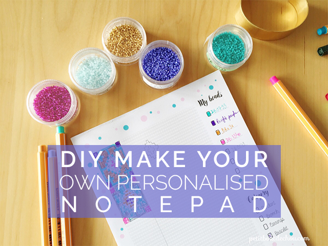 DIY Make your own personalised notepad