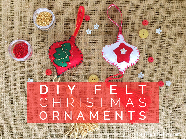 DIY christmas felt ornaments