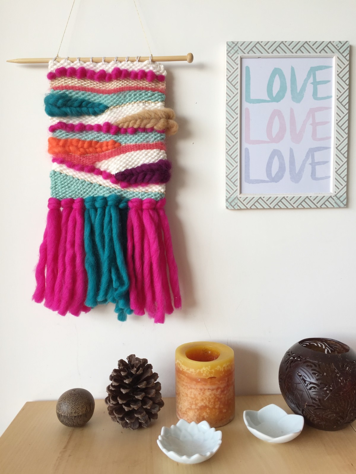 DIY Waves and Soumak Weaving Wall Art - Petit Bout de Chou
