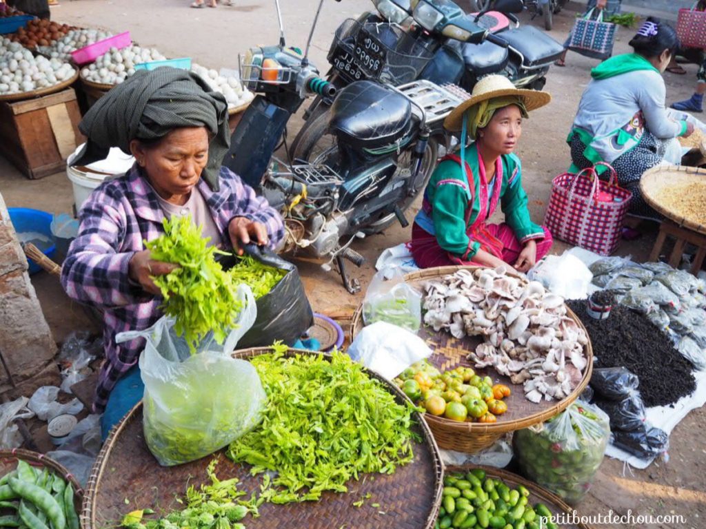 Bagan market vegetables