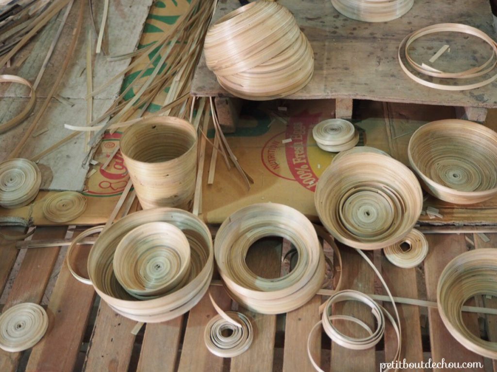 Laquerware workshop bamboo work