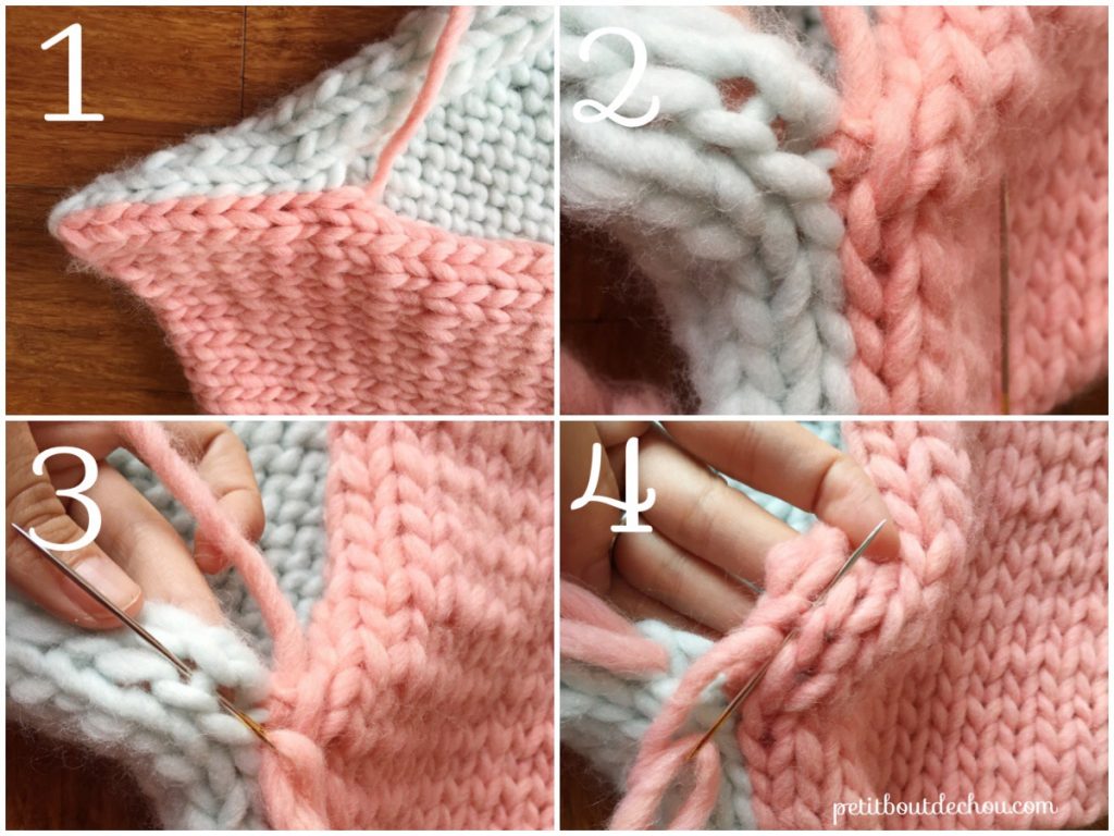 Invisible stitch assembly