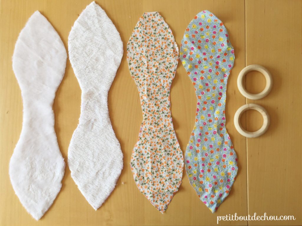 Bunny ear teething ring on sale