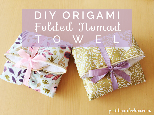 Title DIY origami folded nomad towel