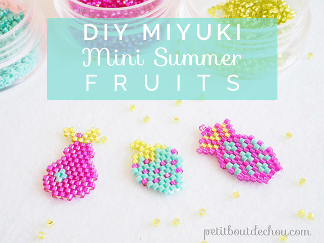 DIY Miyuki mini summer fruits