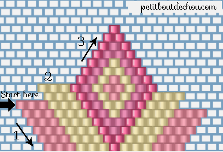 top pattern brick stitch