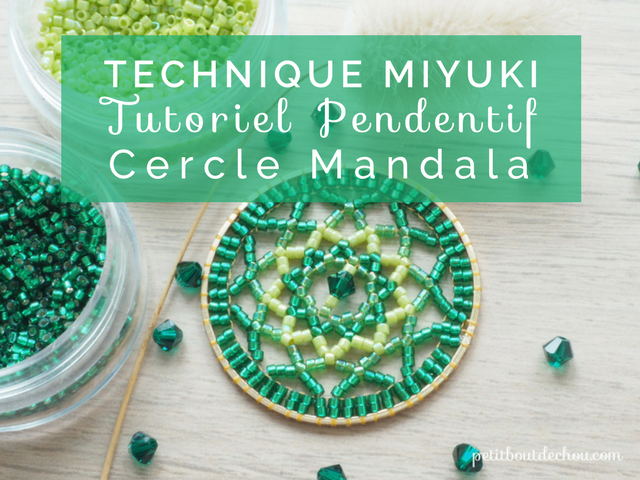 Titre cercle mandala miyuki