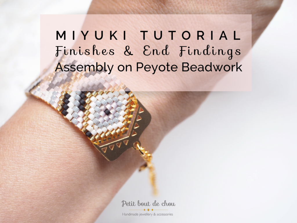 title peyote beadwork finishes & end findings