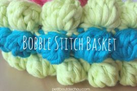 DIY: Bobble Stitch Crochet Basket