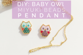 Tuto Tissage Miyuki: Pendentif Bébé Chouette