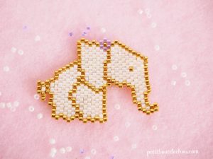 beaded elephant grid miyuki