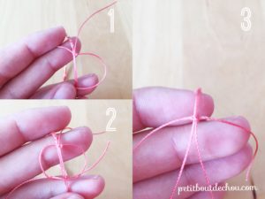 Right macrame knot