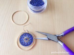 DIY ombre earrings miyuki 17