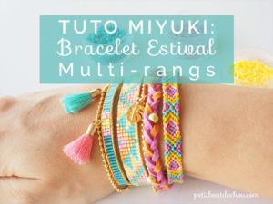 Bracelet miyuki multi-rangs