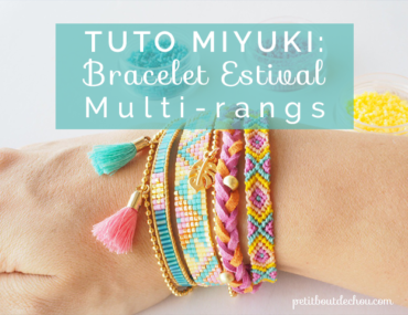 Bracelet miyuki multi-rangs