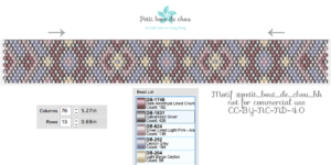 Modele petit bout de chou Hmong peyote bracelet