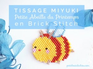 Petite abeille kawaii miyuki brick stitch