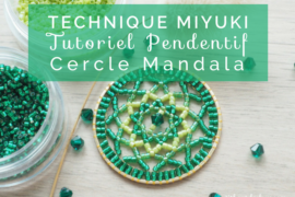 Titre cercle mandala miyuki