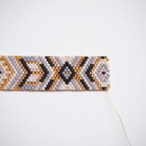 pose embout tissage peyote 1