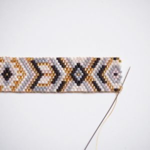 pose embout tissage peyote 2