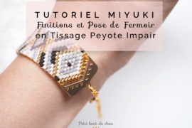 title peyote bracelet pose embout fermoir tutoriel