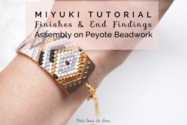 title peyote beadwork finishes & end findings