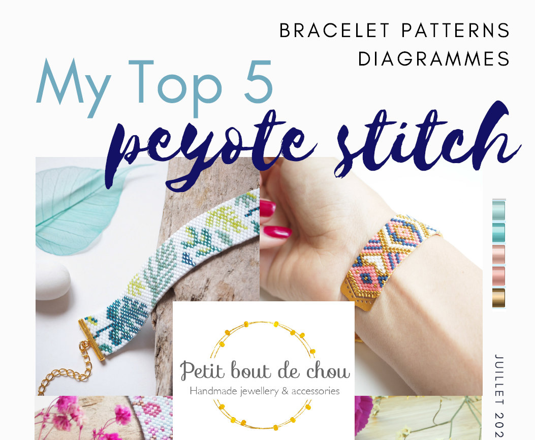 pdf instant download Patricks Day pattern Peyote bracelet patterns Peyote bead patterns Even peyote pattern