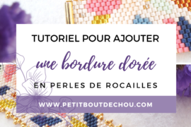 bordure doree tissage pinterest