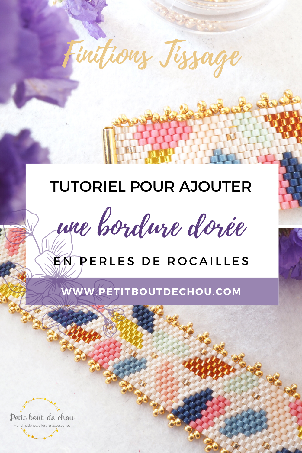 bordure doree tissage pinterest