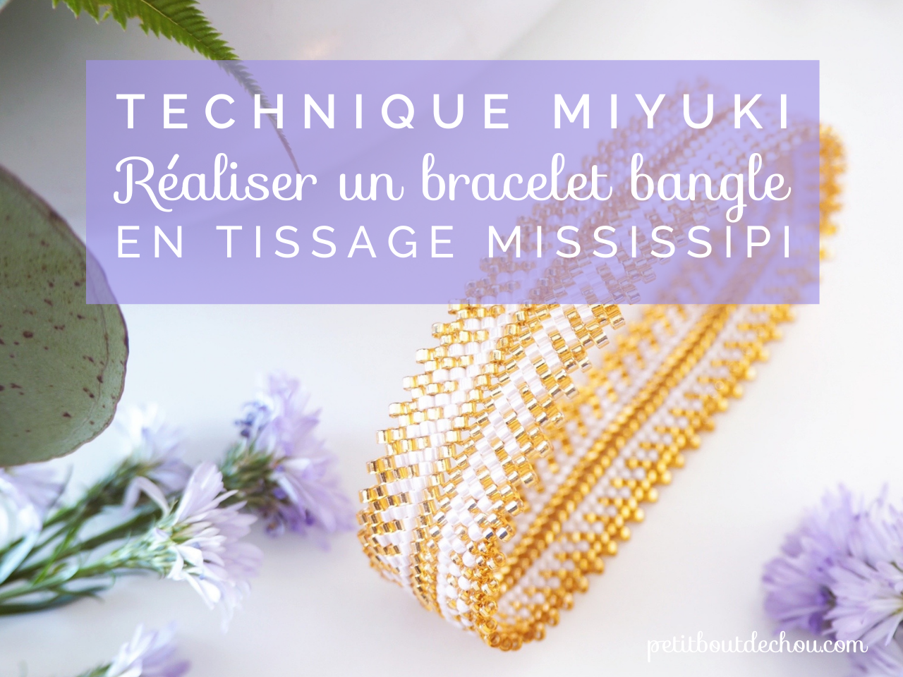 Bracelet Mississipi - tissage titre