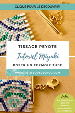 pin fermoir tube