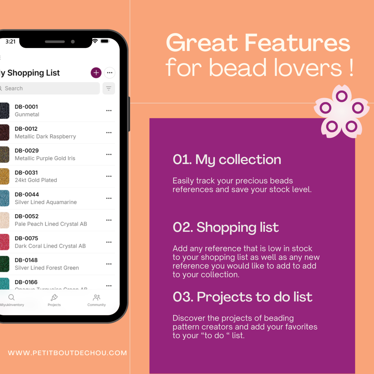 Features 2 - My shopping list